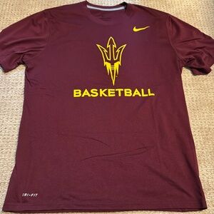 Nike dri fit Arizona State University Sun Devils basketball shirt